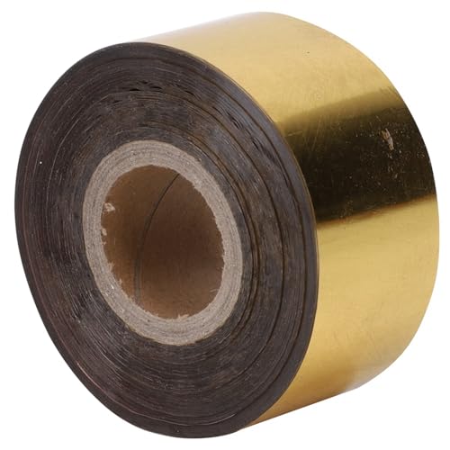 Goldenes Blatt für Fai -da -da -di di di Timbing Warm von 3 Cm Breit für 120 m/Roll Geeignet für Plastik und Stoff Geeignet (Golden) von RASTKY
