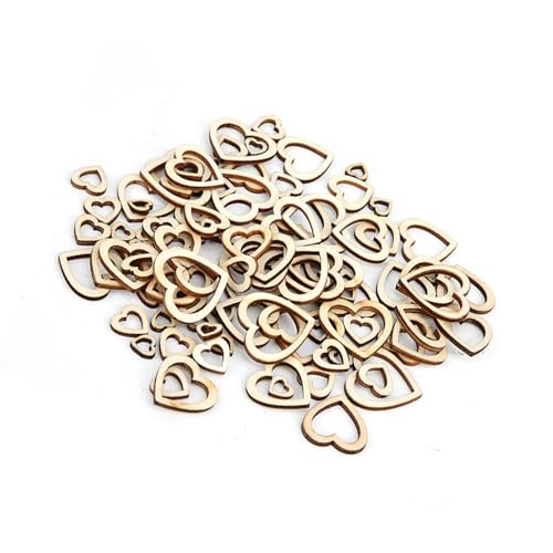Hohlherde Form Holzhandwerk Attraktiv und Einzigartiger Ornament Set 200pcs für die Heimdekoration 0,4-1,2in (30-10 mm gemischte Lieferung 200) von RASTKY