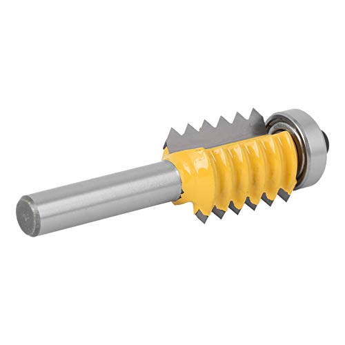 Langlebiger 8 Schaft Holzbearbeitungsschiene -Router -Bit für Saubere und Chiplose Schaufeln/Flügelschnitte (Mehrzahniger Zapfen und Gelenkmesser 8x24) von RASTKY