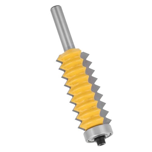 Langlebiger 8 Schaft Holzbearbeitungsschiene -Router -Bit für Saubere und Chiplose Schaufeln/Flügelschnitte (Multitoothed Tenon und Gelenkmesser 8x55) von RASTKY