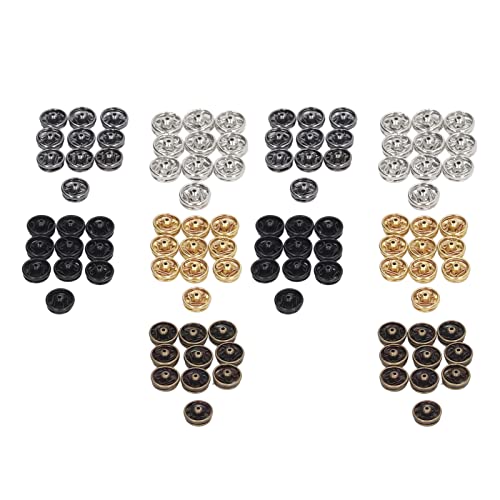 RASTKY 100pcs Schnappknöpfe Befestigungselemente Nähen - Leichte 5 -mm Metall Snap Knöpfe in 5 Farben Ideale Puppenkleidung, Röcke, Hosen und Kragen RASTKY 100pcs Schnappknöpfe Befestigungselemente Nähen - Leichte 5 -mm Metall Snap Knöpfe in 5 Farben Ideale Puppenkleidung, Röcke, Hosen und Kragen von RASTKY