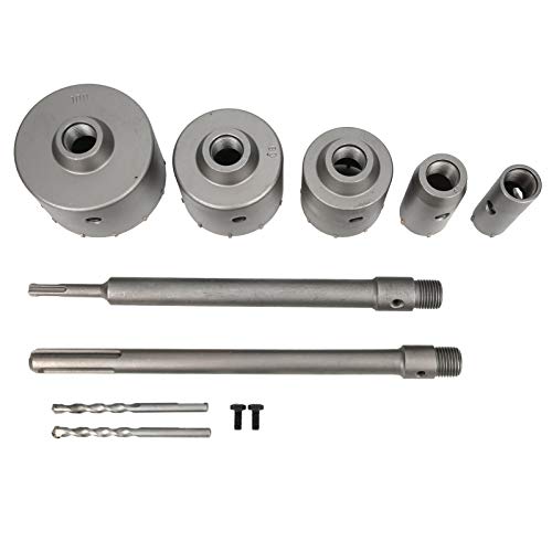 RASTKY 9pcs Wandlochsäure -Set - Kohlenstoffstahlbeton mit Schaft, Perfektes Zement und Ziegelschnitt, Umfasst Verschiedene Größen und Aufbewahrungsbox Easy Transport RASTKY 9pcs Wandlochsäure -Set - Kohlenstoffstahlbeton mit Schaft, Perfektes Zement und Ziegelschnitt, Umfasst Verschiedene Größen und Aufbewahrungsbox Easy Transport von RASTKY