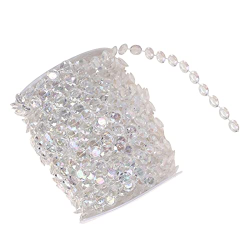 RASTKY Bunte Perlenkettenrolle für DIY -Projekte - 10 Mm Acrylscheibendekorative Perlenkette für Festivals, Hochzeit & Handwerk Kunst, Handwerk und Nähen RASTKY Bunte Perlenkettenrolle für DIY -Projekte - 10 Mm Acrylscheibendekorative Perlenkette für Festivals, Hochzeit & Handwerk Kunst, Handwerk und Nähen von RASTKY