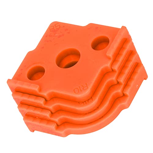 RASTKY Eckradius -Routing -Vorlagen für Holzbearbeitung 4 Stcs Radius Jig Router Vorlage Abs Tragen Holzbearbeitung Eckradius Jig Router Bitvorlagen (ORANGE) von RASTKY