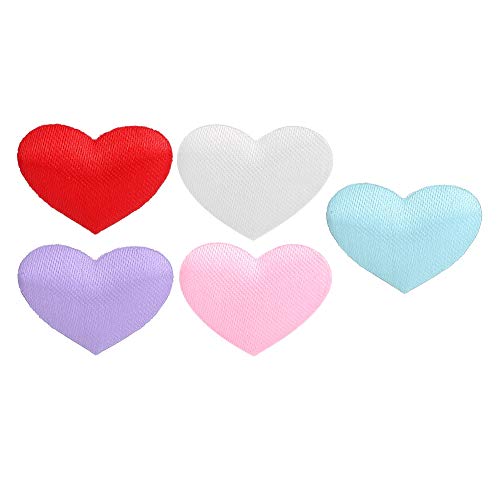RASTKY Herzform- für Hochzeiten und 500pcs Beutel mit 2,1 Cm Weißer Herzschweißdekoration (2,1 cm Farbmischung 500 Stück/Pack) von RASTKY