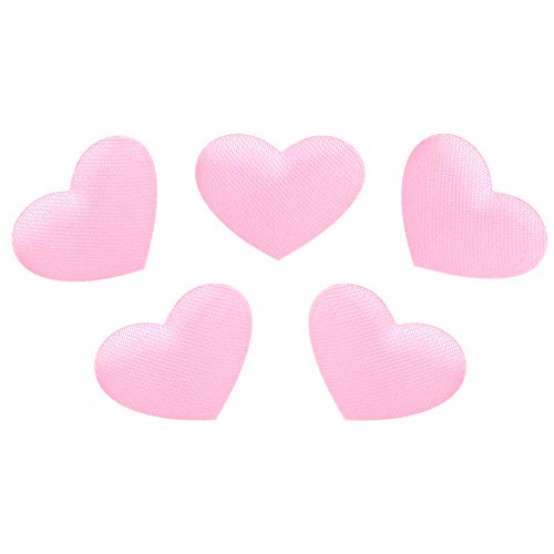 RASTKY Herzform- für Hochzeiten und 500pcs Beutel mit 2,1 Cm Weißer Herzschweißdekoration (2,1 cm rosa 500 Stück/Pack) von RASTKY