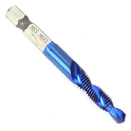 RASTKY Hex Shank Tap -Bohrmaschine Bit Eingestellt, Hochgeschwindigkeitsstahl Taps M3 M4 M5 M6 M8 M10, 15 Mm Länge, Bohr- und Klopfen Kombiniert, HSS Gewinde Metall und Aluminium RASTKY Hex Shank Tap -Bohrmaschine Bit Eingestellt, Hochgeschwindigkeitsstahl Taps M3 M4 M5 M6 M8 M10, 15 Mm Länge, Bohr- und Klopfen Kombiniert, HSS Gewinde Metall und Aluminium von RASTKY