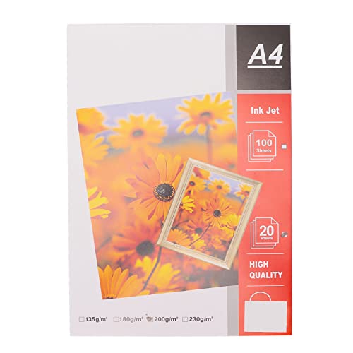 RASTKY Hochlichtfoto Papier 20pcs Mattes Fotopapier Langlebiger Papier 8.3x11.7in Hochglanzflächenwasser Tintenstrahldrucker RASTKY Hochlichtfoto Papier 20pcs Mattes Fotopapier Langlebiger Papier 8.3x11.7in Hochglanzflächenwasser Tintenstrahldrucker von RASTKY