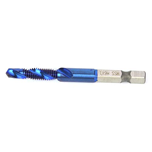 RASTKY Interne Chipentfernung Hochgeschwindigkeit Stahl Plattiert Blau 6,35 Mm Sechskant Shank Tap Bohrbohrer Bit HSS Compound Tap Hex -Griff - Werkzeuge und Hausverbesserung (Hoc RASTKY Interne Chipentfernung Hochgeschwindigkeit Stahl Plattiert Blau 6,35 Mm Sechskant Shank Tap Bohrbohrer Bit HSS Compound Tap Hex -Griff - Werkzeuge und Hausverbesserung (Hoc von RASTKY