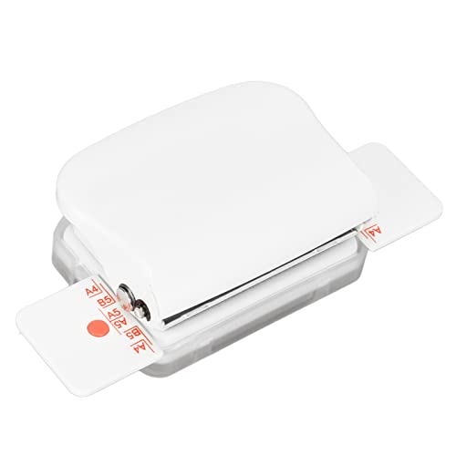 RASTKY Premium Manual Binding Machine - Mehrzweck 6 Löcher Cinch Book Binding Machine Home Office und Hochgenauigkeitsbindungswerkzeug A4, B5, Papier - Ideal und Spulenbindungslösungen (WHITE) von RASTKY