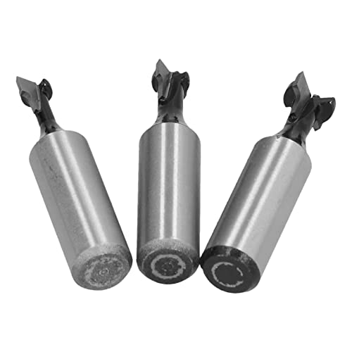 RASTKY Schlüsselloch -Router -Bit Set Slot Spur Frässchneider 1/2 Zoll Schaft mit 5/16in, 3/8 Zoll & 1/2 Klingendurchmesser Kohlenstoffstahl & Legierung Ideales Holz, MDF, Sperrholz & Mehr Saubere von RASTKY