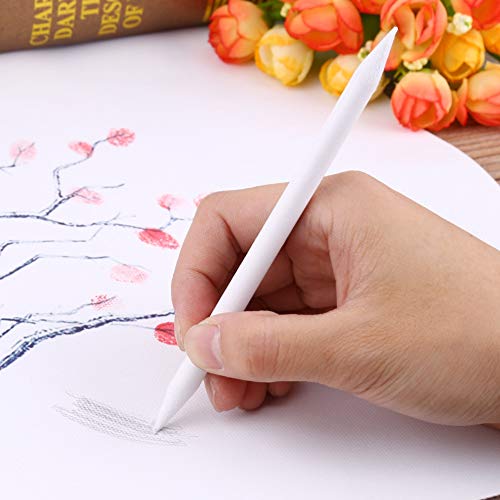 Skizzenpapier mit doppeltem Kopf, 6 Stück, weißes Stift-Set zum Zeichnen und Zeichnen, leicht und tragbar, Holzkohle-Zeichenwerkzeug Skizzenpapier mit doppeltem Kopf, 6 Stück, weißes Stift-Set zum Zeichnen und Zeichnen, leicht und tragbar, Holzkohle-Zeichenwerkzeug von RASTKY
