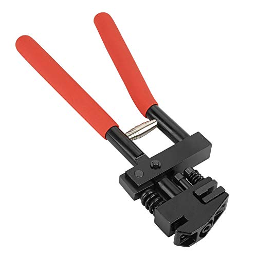 Stanzzange, praktisch, 2-in-1, Karbonstahl, Flanschlocher für glatte Nähte, Metallarbeiter, Rot von RASTKY