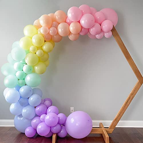 RATSAW Luftballons Pastell,126 Stück,Luftballons Girlande Pastell, 5/12/18 Zoll sortierte Farbe Luftballons Pastellfarben für Geburtstagsparty, Hochzeit, Jahrestag, Babyparty, Party-Dekorationen von RATSAW