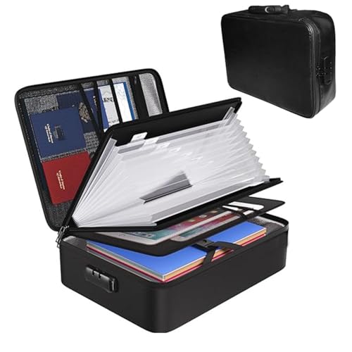 Fireproof Document Bag with Lock,Feuerfeste Dokumententasche Box,5200°F Improved Heat Insulated,36x28x11cm Fireproof and Waterproof Storage Box,Für Die Aufbewahrung Wichtiger Arbeitsunterlagen,Usw. Fireproof Document Bag with Lock,Feuerfeste Dokumententasche Box,5200°F Improved Heat Insulated,36x28x11cm Fireproof and Waterproof Storage Box,Für Die Aufbewahrung Wichtiger Arbeitsunterlagen,Usw. von RATSTONE