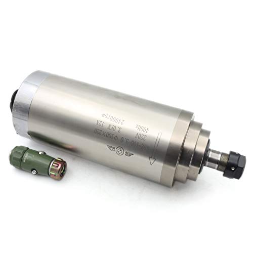 RATTMMOTOR 3KW Wassergekühlter Spindelmotor Spindel Motor 220V 24000rpm 400Hz ER20 CNC Frässpindel Wasserkühlung für CNC GRAVIER-/FRÄSMASCHINE von RATTMMOTOR