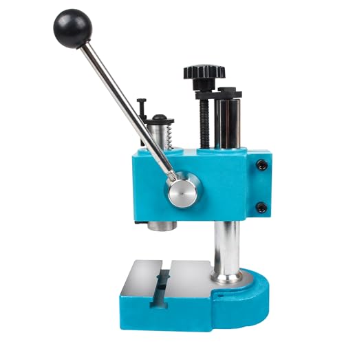 RATTMMOTOR Arbor Press J03-A Federbelastete Präzisions-Handschaftspresse, Tischlochstanzmaschine für Metall- und Nichtmetall-Stanzen, Biegen, Strecken, Formen (3 kN/0,3 T Kapazität) von RATTMMOTOR