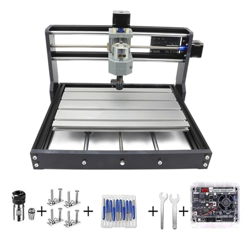 RATTMMOTOR CNC 3018 Pro Engraving Machine,3 Achsen GRBL Streurung, 4G-USB-Flash-Laufwerk, Arbeitbereich 300x180x450mm,ER11 Engraver Fräsmaschine für PVC PCB Holzschnitzen DIY Engraver Fräsmaschine von RATTMMOTOR