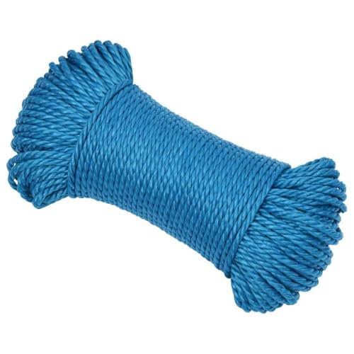 RAUGAJ Arbeitsseil, blau, 6 mm, 100 m, Polypropylen, Artikelfarbe: Blau RAUGAJ Arbeitsseil, blau, 6 mm, 100 m, Polypropylen, Artikelfarbe: Blau von RAUGAJ