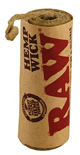 RAW Hemp Wick 6m Langer Docht aus Hanf und Bienenwachs 10x Hemp Wicks von RAW