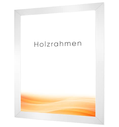 RAWWEST.BIS Holz Bilderrahmen 30x30 cm Plakatrahmen Holz rahmen mit Plexiglas, Rahmen aus Holz für Bilder Poster Fotos und für Puzze, Posterrahmen Fotorahmen, Weiß von RAWWEST.BIS