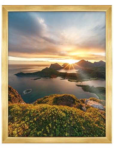 RAWWEST.BIS Holz Bilderrahmen A4 21x29,7cm Plakatrahmen Holzrahmen mit Plexi Acrylglas Rahmen aus Holz für Bilder Poster Fotos und für Puzzles Posterrahmen Fotorahmen mit Furnierung in Gold RAWWEST.BIS Holz Bilderrahmen A4 21x29,7cm Plakatrahmen Holzrahmen mit Plexi Acrylglas Rahmen aus Holz für Bilder Poster Fotos und für Puzzles Posterrahmen Fotorahmen mit Furnierung in Gold von RAWWEST.BIS