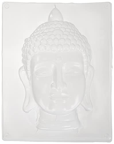 Rayher Hobby 36013000 Gießform, ca. 23 x 18 cm, Buddha 20 cm, lebensmittelecht, frost- und hitzebeständig, gießen Kreativ-Beton, Raysin-Gießpulver, Wachs, Gieß-Schablone, Gold von Rayher