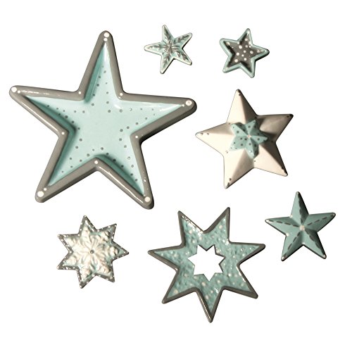 Rayher Gießform Sterne, Form 7 Sterne, ca. 3 – 13 cm, Material LDPE, lebensmittelecht, frost- und hitzebeständig, gießen Kreativ-Beton, Raysin-Gießpulver, Wachs, Seife, Gieß-Schablone 36022000 von Rayher