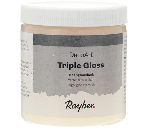 Rayher Triple Gloss, Aufstrich Lack, klar, hochglänzend, Dose 236 ml, für den Innenbereich, Klarlack, Glanzlack, 38067000 Rayher Triple Gloss, Aufstrich Lack, klar, hochglänzend, Dose 236 ml, für den Innenbereich, Klarlack, Glanzlack, 38067000 von Rayher
