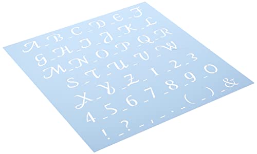 Rayher 3836500 Schablone, klassische Schrift, 30x30 cm, Buchstaben, Zahlen, Sonderzeichen, Höhe 3 cm, maximale Breite 3,7 cm, Malschablone, Wandschablone, Kunststoff, biegsam, formstabil, transparent Rayher 3836500 Schablone, klassische Schrift, 30x30 cm, Buchstaben, Zahlen, Sonderzeichen, Höhe 3 cm, maximale Breite 3,7 cm, Malschablone, Wandschablone, Kunststoff, biegsam, formstabil, transparent von Rayher