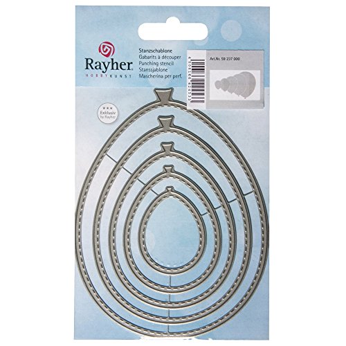 Rayher Hobby 59237000 Stanzschablonen-Set, Nesting Balloons, 5 Stück, 9,5 x 12 cm Rayher Hobby 59237000 Stanzschablonen-Set, Nesting Balloons, 5 Stück, 9,5 x 12 cm von Rayher