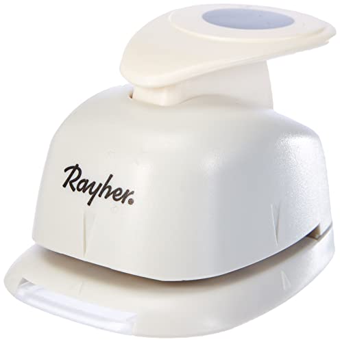 Rayher Hobby 8959800 Motivstanzer Rund/Kreis, ø 2,54 cm- 1 Zoll, geeignet für Papier/Karton bis zu 200g/m², Transparente von Rayher