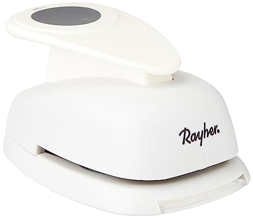 Rayher Hobby 8960500 Motivstanzer Rund/Kreis, ø 4,45 cm- 1 3/4 Zoll, geeignet für Papier/Karton bis zu 200g/m², Transparente von Rayher
