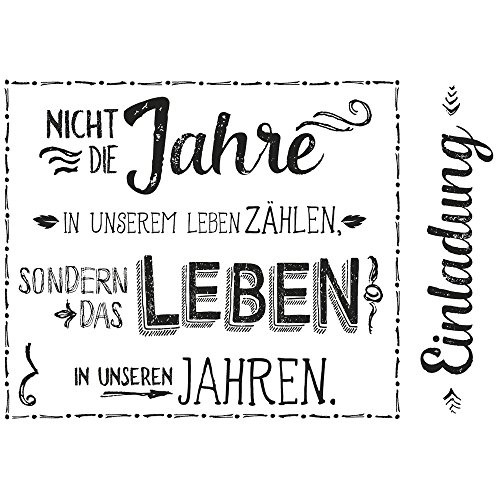 Rayher Hobby 29112000 Holzstempel Einladung, 7 x 10 cm, Text mit Aussagekraft, Butterer Schrift-Stempel, zum Gestalten von Karten, Einladungen u.v.m. Rayher Hobby 29112000 Holzstempel Einladung, 7 x 10 cm, Text mit Aussagekraft, Butterer Schrift-Stempel, zum Gestalten von Karten, Einladungen u.v.m. von Rayher