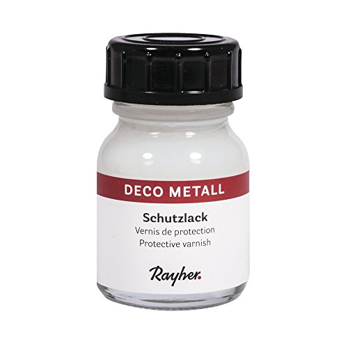 Rayher 2173300 Deco-Metall-Schutzlack, Flasche 25 ml von Rayher