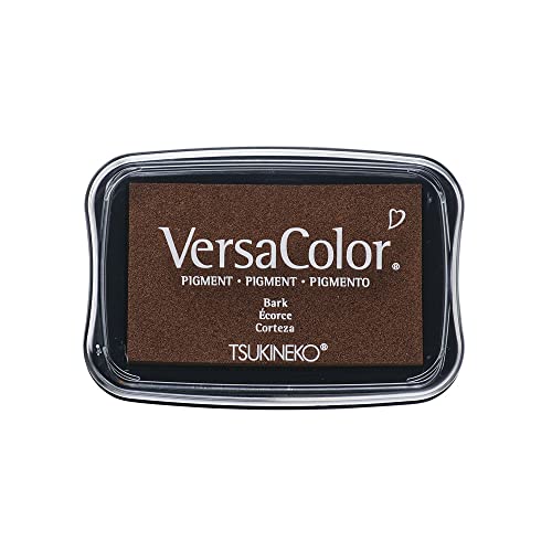 Rayher Hobby 29017534 Tsukineko Versa Color Pigment-Stempelkissen, bark, 9,6 x 6,3 x 1,8 cm, Tinte auf Wasserbasis von Rayher