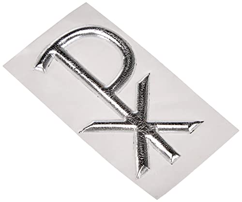 RAYHER HOBBY Rayher Wachsmotiv „Pax“, 4 cm, 1 Stück, silber, nicht gelackt, zum Kerzen Verzieren, Verzierwachs Kommunionkerze, Taufkerze, Hochzeitskerze, 3121022 von Rayher