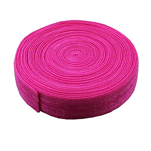 RAYLINE-DO RayLineDo® 15 Meter Nähen Zubehör, Flaches Elastisches Stoffband, Nähband, Spulenband, Stretchband, Hot Pink, 1.5cm Wide von RAYLINE-DO