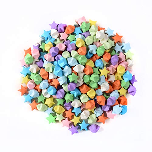 RayLineDo® 200 Stück DIY handgefertigte bunte Glücksstern Origami Wunschstern Papier Basteln von RAYLINE-DO