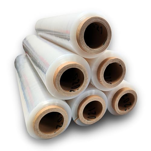 RAYLU PAPER – Stretchfolienrolle transparent für industrielle Verpackunge, Verpackungsfolie plastic rollen Speziell für Umzüge und Koffer, hohe Dehnbarkeit, 200 Meter lang und 50 cm breit (6 Enheiten) RAYLU PAPER – Stretchfolienrolle transparent für industrielle Verpackunge, Verpackungsfolie plastic rollen Speziell für Umzüge und Koffer, hohe Dehnbarkeit, 200 Meter lang und 50 cm breit (6 Enheiten) von RAYLU PAPER