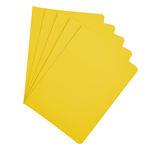 Raylu Paper® - 25 Stück Unterordner aus Karton, mit Faster-Löchern und lebendigen Farben, 200 g dick, Kraftpapier, (Gelb, A4) von RAYLU PAPER