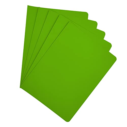 Raylu Paper® - 25 Stück Unterordner aus Karton, mit Faster-Löchern und lebendigen Farben, 200 g dicke Kraftkarton-Ordner (Grün, Folio) von RAYLU PAPER