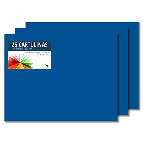 RAYLU PAPER – Tonpapier 50 x 65 cm, 25 Stück Kartonpapier 180g/m², 210 x 297 mm, professionelle farbige Kartons für Büro, Kopierpapier, Buntes Papier zum Basteln (Navy blau) von RAYLU PAPER