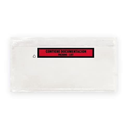 Raylu Paper® - Briefumschläge, selbstklebend, für Packinglisten, transparente Versandtaschen mit starker Selbstsicherung, DL- 100 Stück von RAYLU PAPER