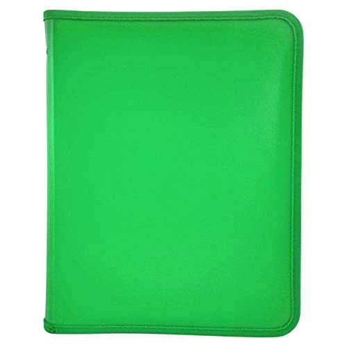 Raylu Paper - A4 Reißverschlussmappe in verschiedenen Farben und Breite von 3 cm für Dokumente mit einer Innentasche (grün) von RAYLU PAPER