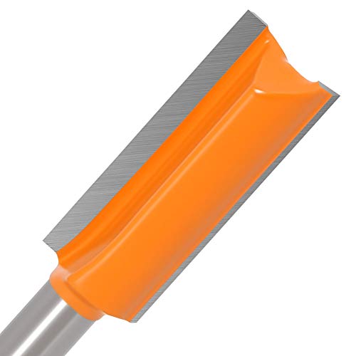 RAYMEK 8 mm Schaft 14/16/18/22 mm Schnittdurchmesser Doppelflöte gerader Fräser Wolframkarbid-Fräser Holzbearbeitungswerkzeuge (Size : 8x22x40) von RAYMEK