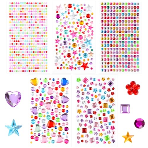 Glitzersteine Selbstklebend, 1200 Stück Bunt Strasssteine Selbstklebend 3-15mm Glitzersteine zum Basteln Handwerke Bastelsachen Fotorahmen,Glitzer Sticker für Make-up, DIY, Augen, Nagel Glitzersteine Selbstklebend, 1200 Stück Bunt Strasssteine Selbstklebend 3-15mm Glitzersteine zum Basteln Handwerke Bastelsachen Fotorahmen,Glitzer Sticker für Make-up, DIY, Augen, Nagel von RAZET