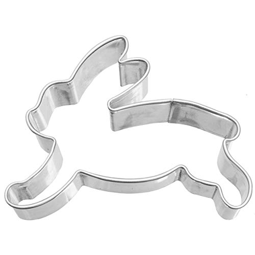Birkmann, Plätzchen-Ausstechform Hase, springend, 6,5 cm, Edelstahl, hochwertige Qualität von RBV Birkmann