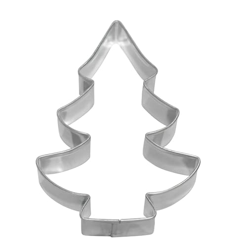 Birkmann, Plätzchen-Ausstechform Tannenbaum, 8 cm, Weißblech mit brillantem Glanz, hochwertige Qualität Birkmann, Plätzchen-Ausstechform Tannenbaum, 8 cm, Weißblech mit brillantem Glanz, hochwertige Qualität von RBV Birkmann