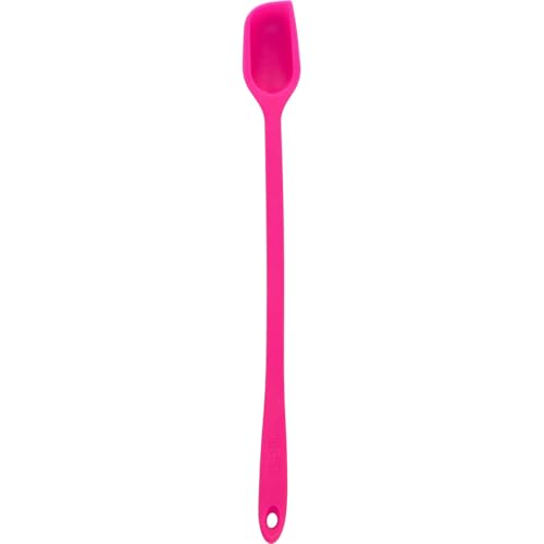 Birkmann Magic Spoon Electric Pink 5cm x 1,6cm x 31,5cm Silikon mit Metallkern Colour Kitchen hitzebeständig bis 230 Grad Celsius 425934 von RBV Birkmann
